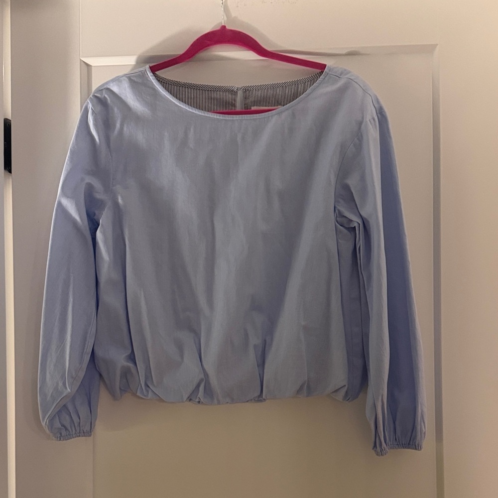 Anthropologie Light Blue Blouse